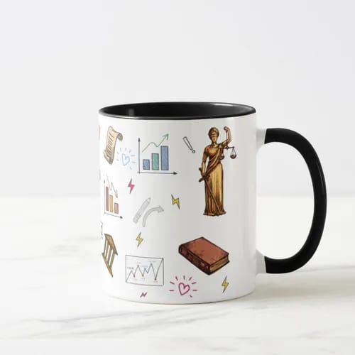 Caneca Personalizada Direito Tributário Profissão Advogado