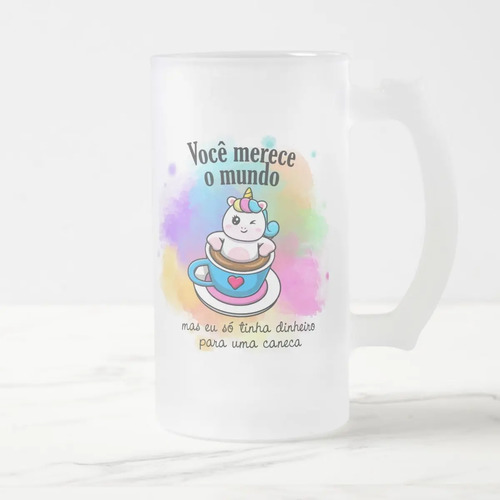 Copo Cerveja Chopp Presente Especial com Frase Engraçada