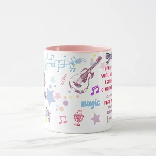 Caneca Personalizada Professora de Música com Agradecimento