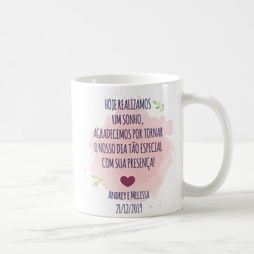 Caneca Casamento Presente Mãe do Noivo Lembrança Familia