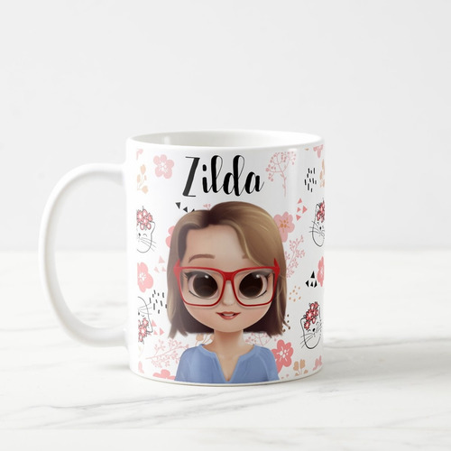 Caneca Presente Feminino Personalizado com Gatinhos