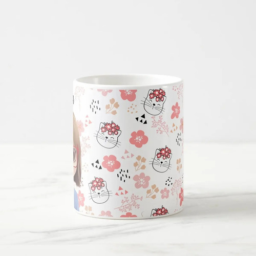Caneca Presente Feminino Personalizado com Gatinhos