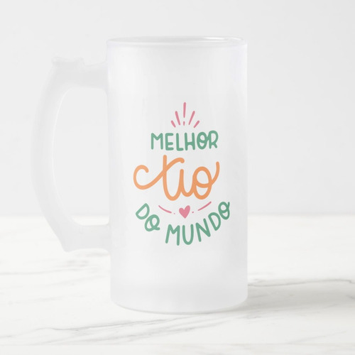 Kit 2 Copos de Cerveja Chopp para Presentear Tio e Tia