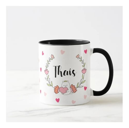 Caneca Personalizada Presente Criativo Mãe de Gato Gatinha É