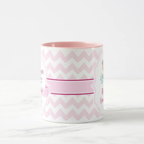 Caneca Personalizada Madrinha De Batismo Convite Ursinho
