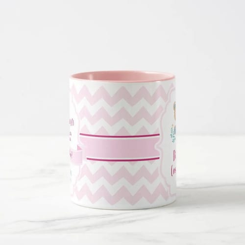 Caneca Personalizada Madrinha De Batismo Convite Ursinho