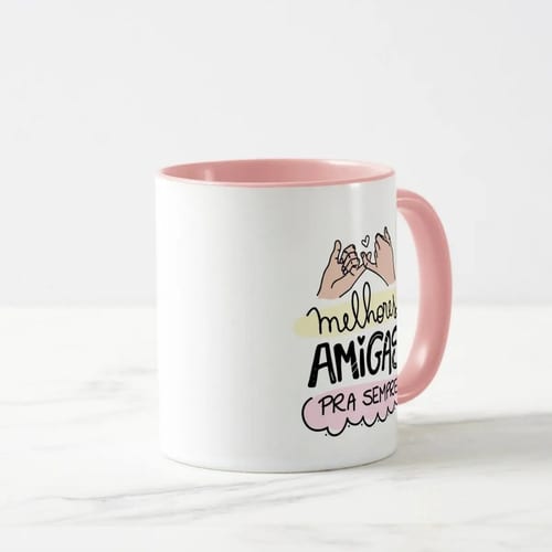 Caneca Personalizada de Presente para a Amiga e Melhor Amiga