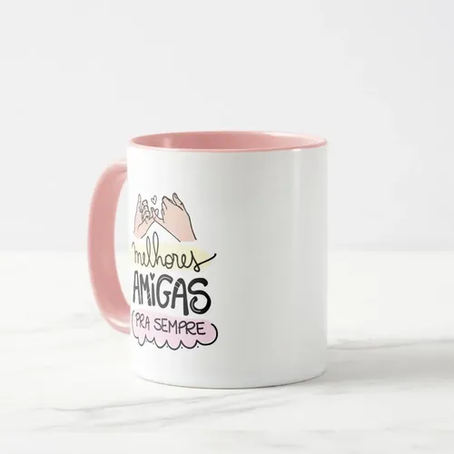 Caneca Personalizada de Presente para a Amiga e Melhor Amiga