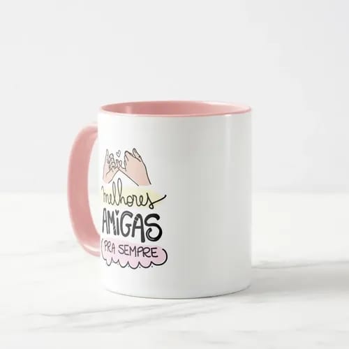 Caneca Personalizada de Presente para a Amiga e Melhor Amiga
