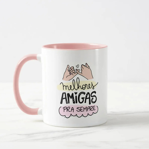 Caneca Personalizada de Presente para a Amiga e Melhor Amiga