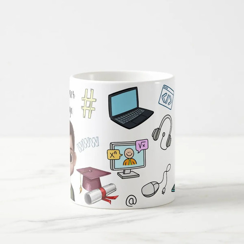 Caneca Presente Personalizado Professor de Informática
