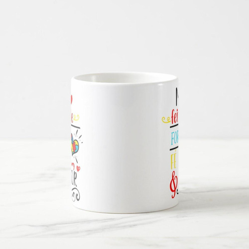 Caneca Presente Especial Mãe Autista Autismo Força Fé Amor