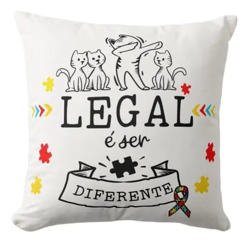 Almofada Decorativa Presente Lute Como Uma Mãe Atípica - Família (Mãe)