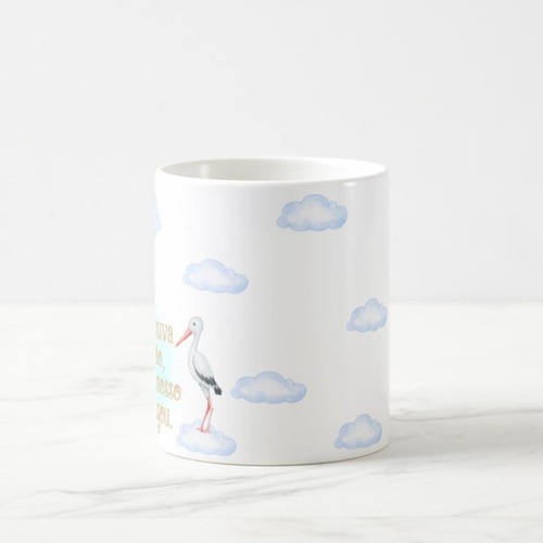 Caneca Presente Gravidez Personalizado Chuva De Benção