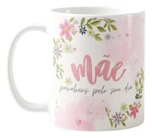 Caneca Parabéns Especial Agradecimento de Dia das Mães - Família (Mãe)