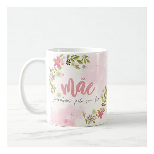 Caneca Parabéns Especial Agradecimento de Dia das Mães