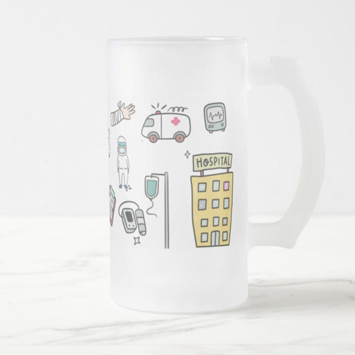 Copo de Cerveja Presente Personalizado Medicina Psiquiatra