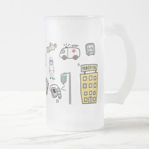 Copo de Cerveja Presente Personalizado Medicina Psiquiatra