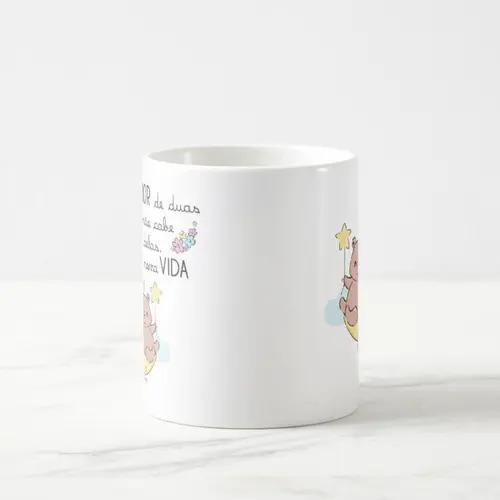 Caneca Mágica Presente Criativo para Revelar Gravidez