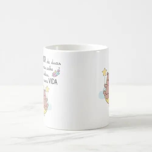 Caneca Mágica Presente Criativo para Revelar Gravidez