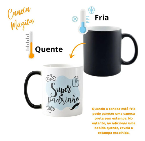 Caneca Mágica Presente Especial para Super Padrinho