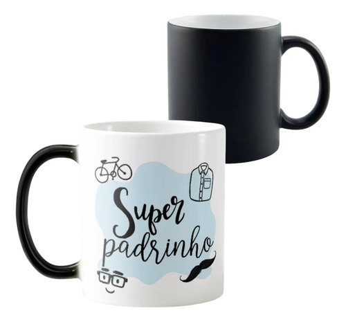Caneca Mágica Presente Especial para Super Padrinho - Batizado (Padrinho)