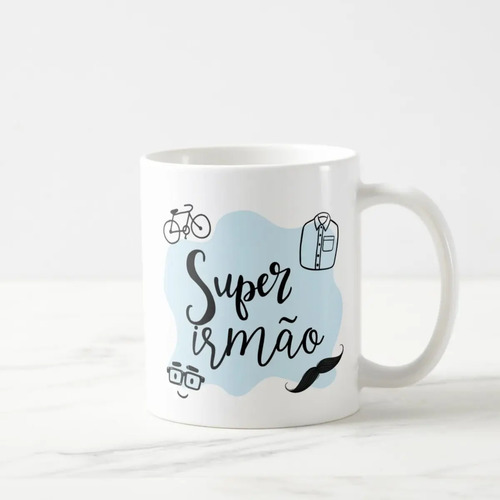 Caneca Masculina Presente de Aniversário para Super Irmão
