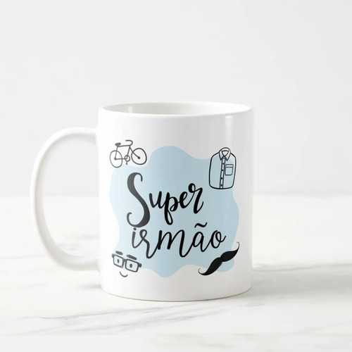 Caneca Masculina Presente de Aniversário para Super Irmão