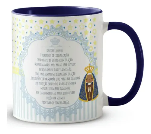 Caneca Personalizada Padrinho de Consagração Batizado