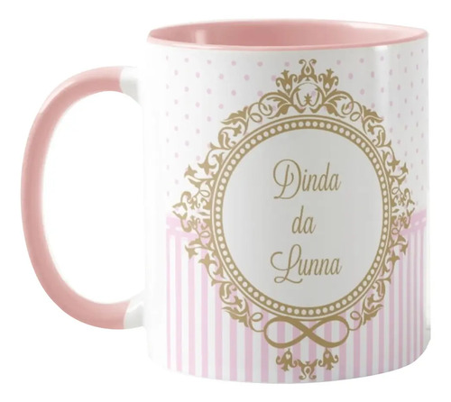 Caneca Personalizada Presente Madrinha De Batizado Com Nomes - Batizado (Madrinha)