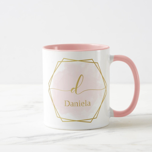 Caneca Feminina Presente Elegante Mulher Aquarela com Nome