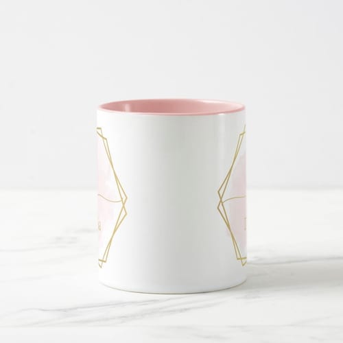 Caneca Feminina Presente Elegante Mulher Aquarela com Nome