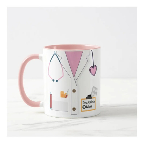 Caneca Uso Exclusivo da Minha Médica Preferida Personalizada - Profissões (Médico(a))