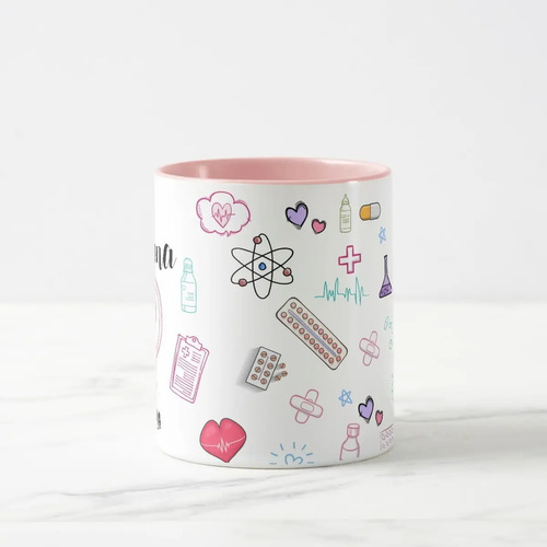 Caneca Presente Criativo Farmácia Profissão Farmacêutica