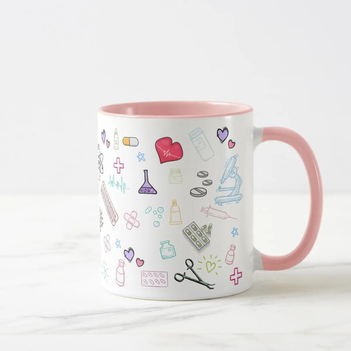 Caneca Presente Criativo Farmácia Profissão Farmacêutica