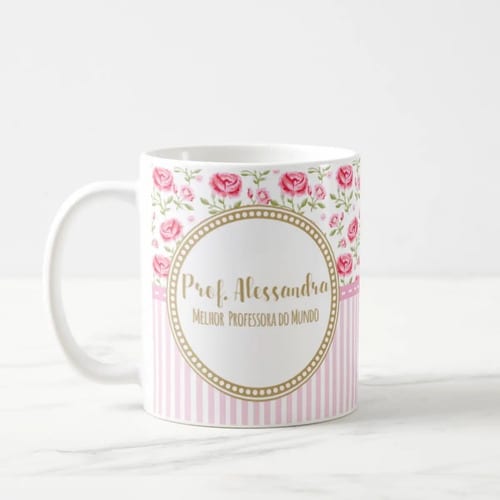 Caneca Lembrança Melhor Professora - Dia dos Professores