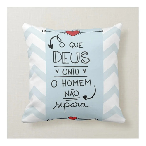 Almofada Personalizada de Dia dos Namorados o Que Deus Uniu