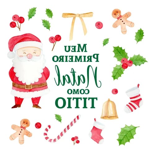 Almofada Decorativa Presente Primeiro Natal Como Tio Titio