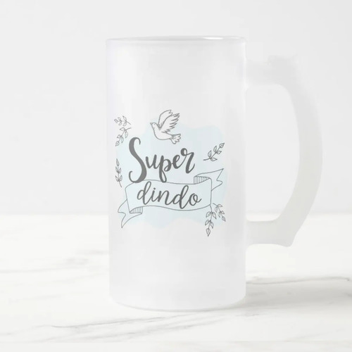 Caneca Chopp Cerveja Presente Criativo Padrinho Super Dindo