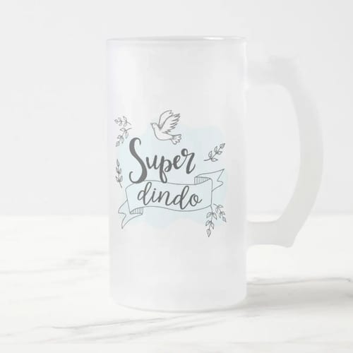 Caneca Chopp Cerveja Presente Criativo Padrinho Super Dindo