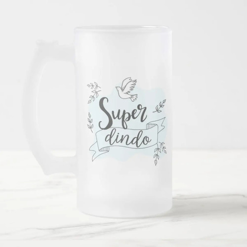 Caneca Chopp Cerveja Presente Criativo Padrinho Super Dindo