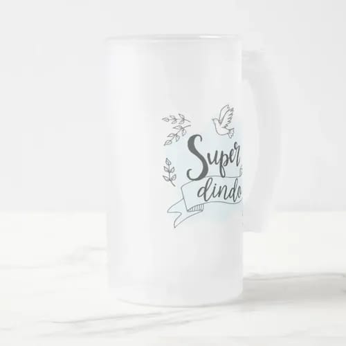 Caneca Chopp Cerveja Presente Criativo Padrinho Super Dindo