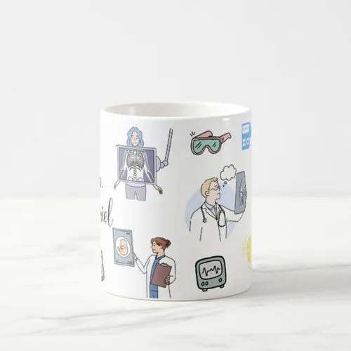 Caneca Presente Especial com Nome Profissão Radiologista
