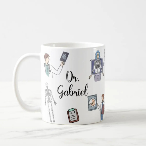 Caneca Presente Especial com Nome Profissão Radiologista