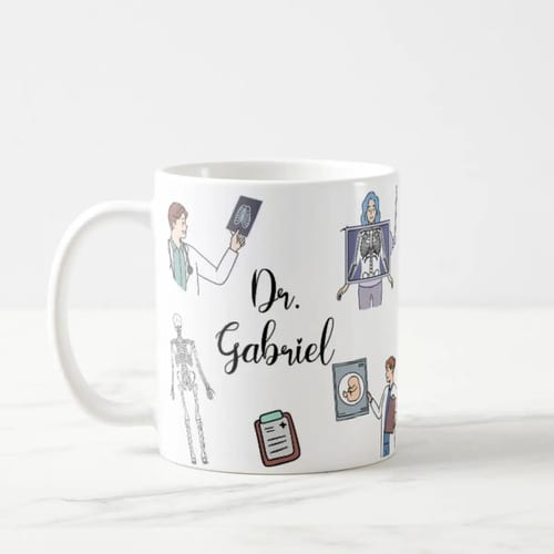 Caneca Presente Especial com Nome Profissão Radiologista