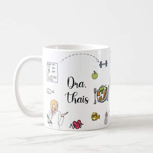 Caneca Presente Especial com Nome Profissão Nutricionista