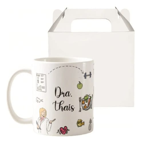 Caneca Presente Especial com Nome Profissão Nutricionista - Profissões (Nutricionista)
