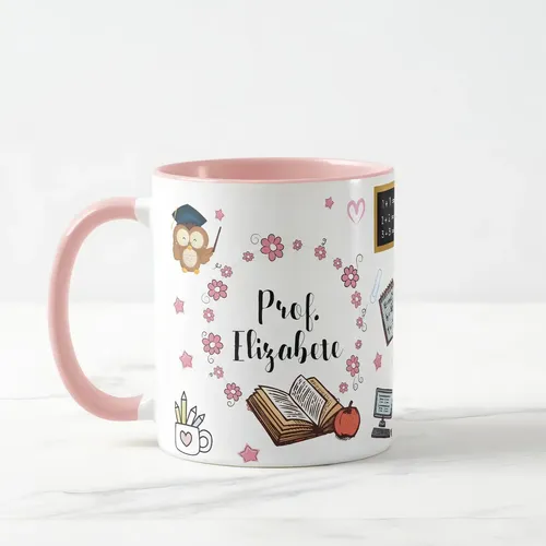 Caneca Presente Dia dos Professores Personalizada com Nome