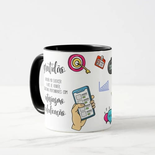 Caneca Profissão Homenagem Empresa Funcionário Equipe Vendas