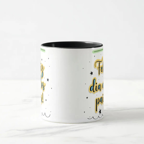 Caneca Feliz Dia dos Pais Presente Pai Escola Empresas